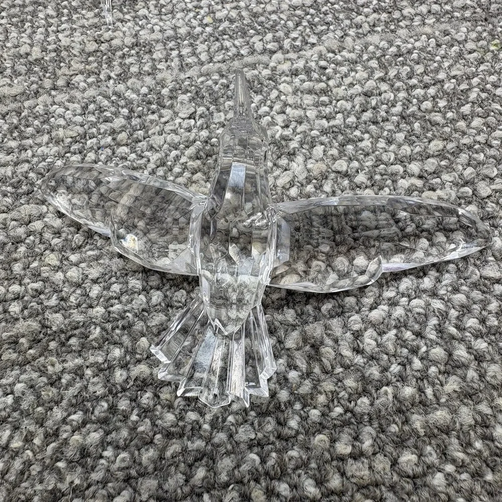 Hummingbird Ornaments Holidays‎ Christmas 5 Clear Acrylic 6 X 3.5 Sun Catchers